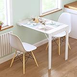 ★ Ahorradora De Espacio: nuestra mesa de comedor de pie adopta un diseño plegable y montado en la pared, que se puede plegar cuando no se necesita. No ocupa espacio y es conveniente para el almacenamiento. Es muy adecuado para su uso en habitaciones compactas;