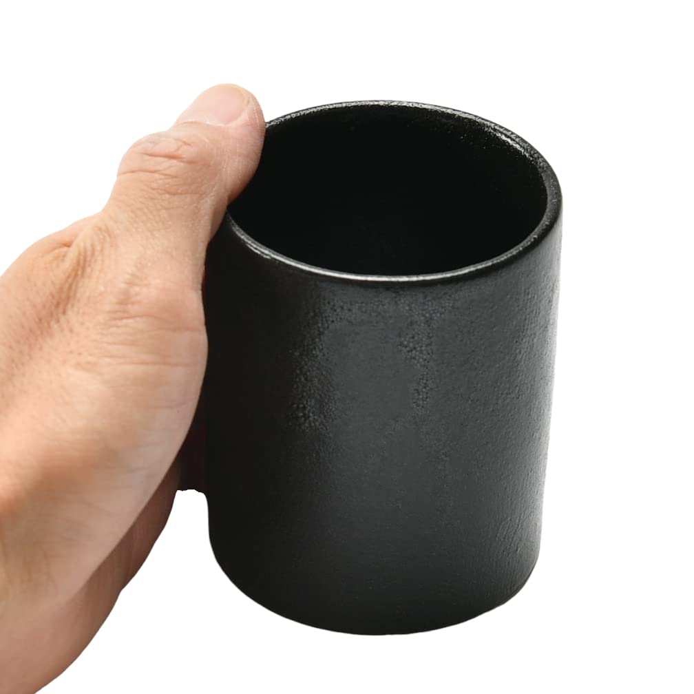 Amazon｜瀬戸黒 筒型長湯呑み（大） [70×85mm] | 湯呑茶碗｜湯呑み