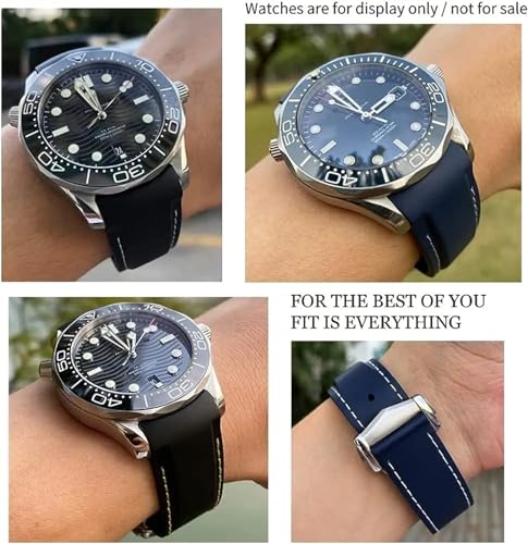 Bracelet montre caoutchouc Omega Seamaster élégance durable