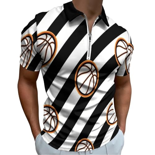 Polo de golf homme col zippé idéal pour loisirs et bureau
