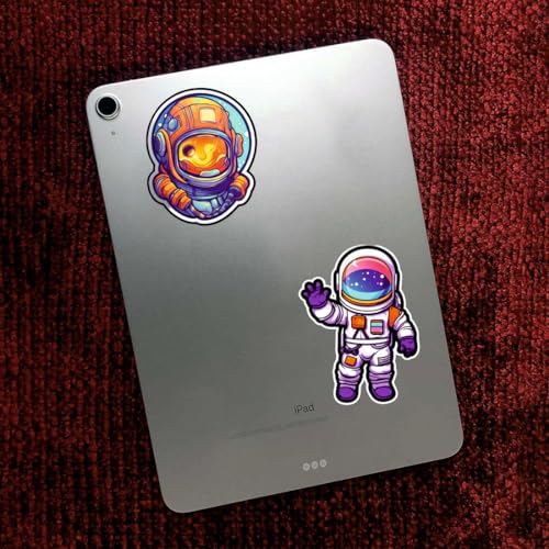 Image of Zesta Aesthetic Stickers for Laptop /Waterproof Anime Decal for Books /Vinyl Sticker for Fridge /Easy to Use Korean Car Sticker Kawaii Cute Stickers (Astronaut)-Self-Adhesive