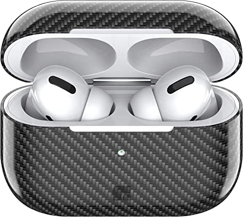Foam Masters Genuine Carbon Fiber (Glossy) Case for AirPods Pro 2nd Gen - Extreme Slim - Ultra Protection