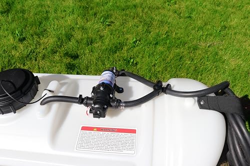 25 Gallon Pull-Behind Trailer Broadcast Sprayer - 1.1GPM, 7' Swath