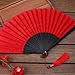 NTCLHFXU Fashion Wedding Laces Folding Fan Wedding Cosplays Partys Home Decorative Ancient Hand Decoration Handheld
