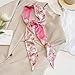 QTMY 4 Pack Purse Scarf for Bags Silk Head Scarf for Hair Handbag Women Scarfs Band Hair Neck Scarves Fashion Gifts,04