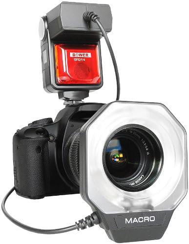 Bower SFD14C Digital Macro Ring Flash for Canon EOS 7D, 5D, 60D, 50D, Rebel T3, T3i, T2i, T1i, XS Digital SLR Cameras