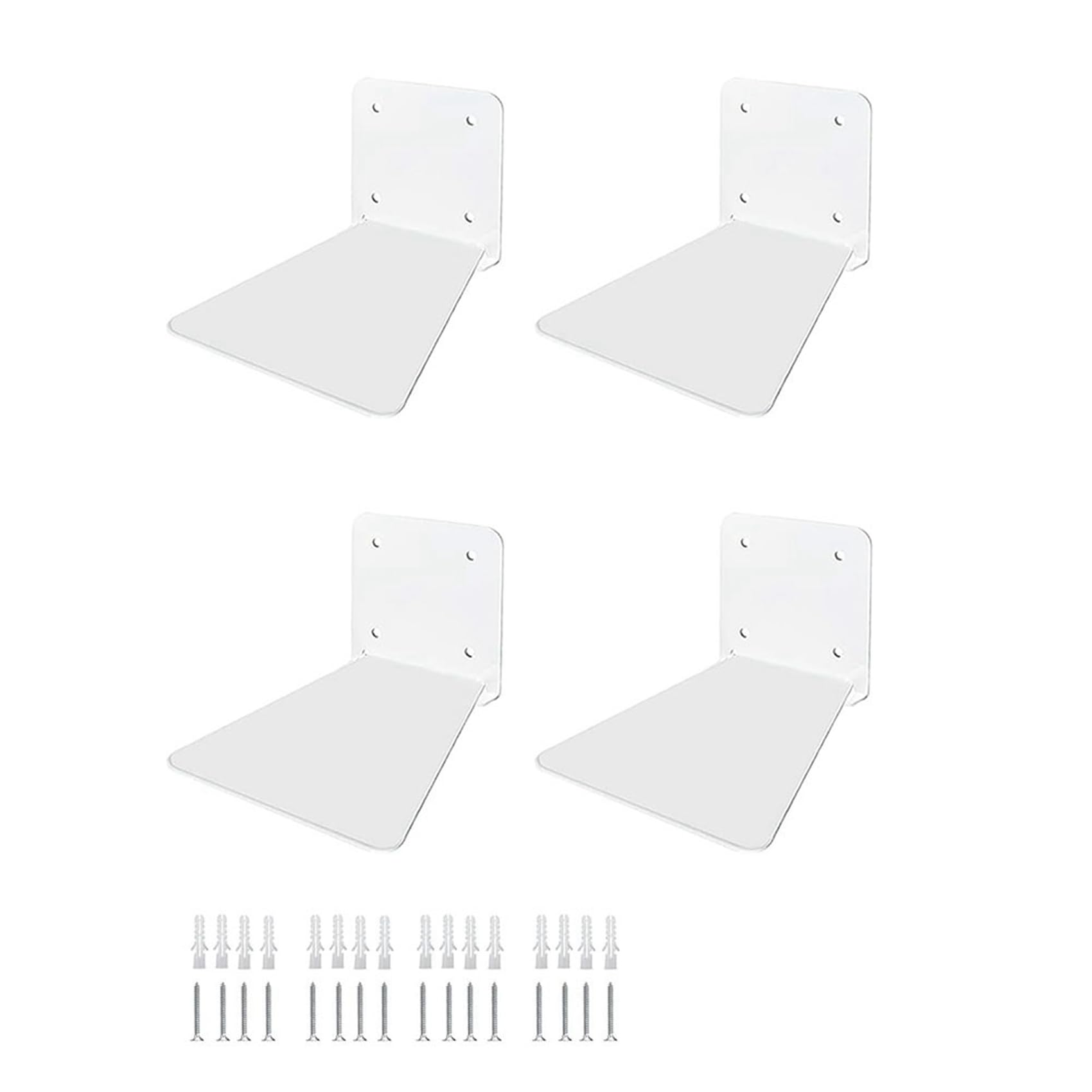 Étagère de 4pcs invisible en métal pour décorer la chambre moderne
