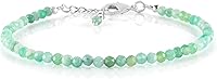 Vista 1 de InfinityGemsArt Natural Bracelet For Women Gemstone Micro Beads Dainty Jewelry Christmas Gifts for Women, Birthstone, Stone Jewelry 925 Sterling