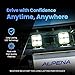 Alpena TrekTec MS4 LED Pod Lights, Off Road Lights, Square Fog Lights for Cars, Trucks, SUVs, CUVs, and UTVs, ATV Lights, Stainless Steel Ditch Lights for 12V to 24V, 4 LED Lights Per Pod, 2-Pack