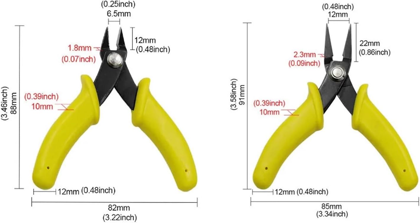Nose Cutting Plier Electrical Wire Cable Cutter Metal Side Snips Flush Pliers Convenient Durable Tool 1pcs(Diagonal pliers)
