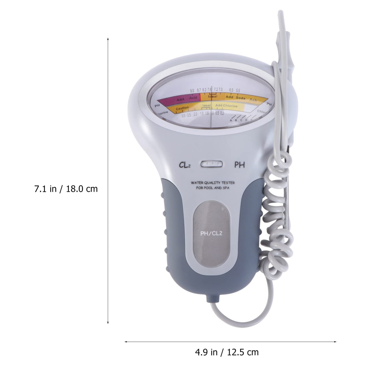 BESPORTBLE Tester per Acqua Digitale Rilevatore di PH Residuo Misuratore di PH per Piscina Kit Tester Elettronico per Piscina Facile da Usare
