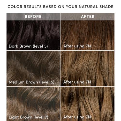 Image of Madison Reed Radiant Hair Color Kit - 7N Light Neutral Brown (Avella Light Brown), Salon-Quality Permanent Hair Dye, Superior Gray Coverage & Dimensional Color | PPD-Free & Ammonia-Free, 1 Pack