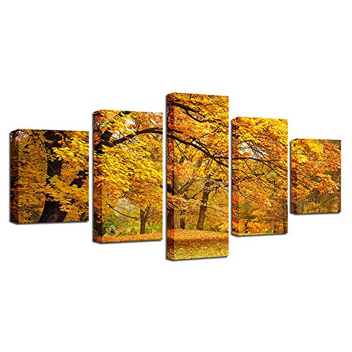 Tableau mural sur toile arbre d'automne pour sublimer un mur nu