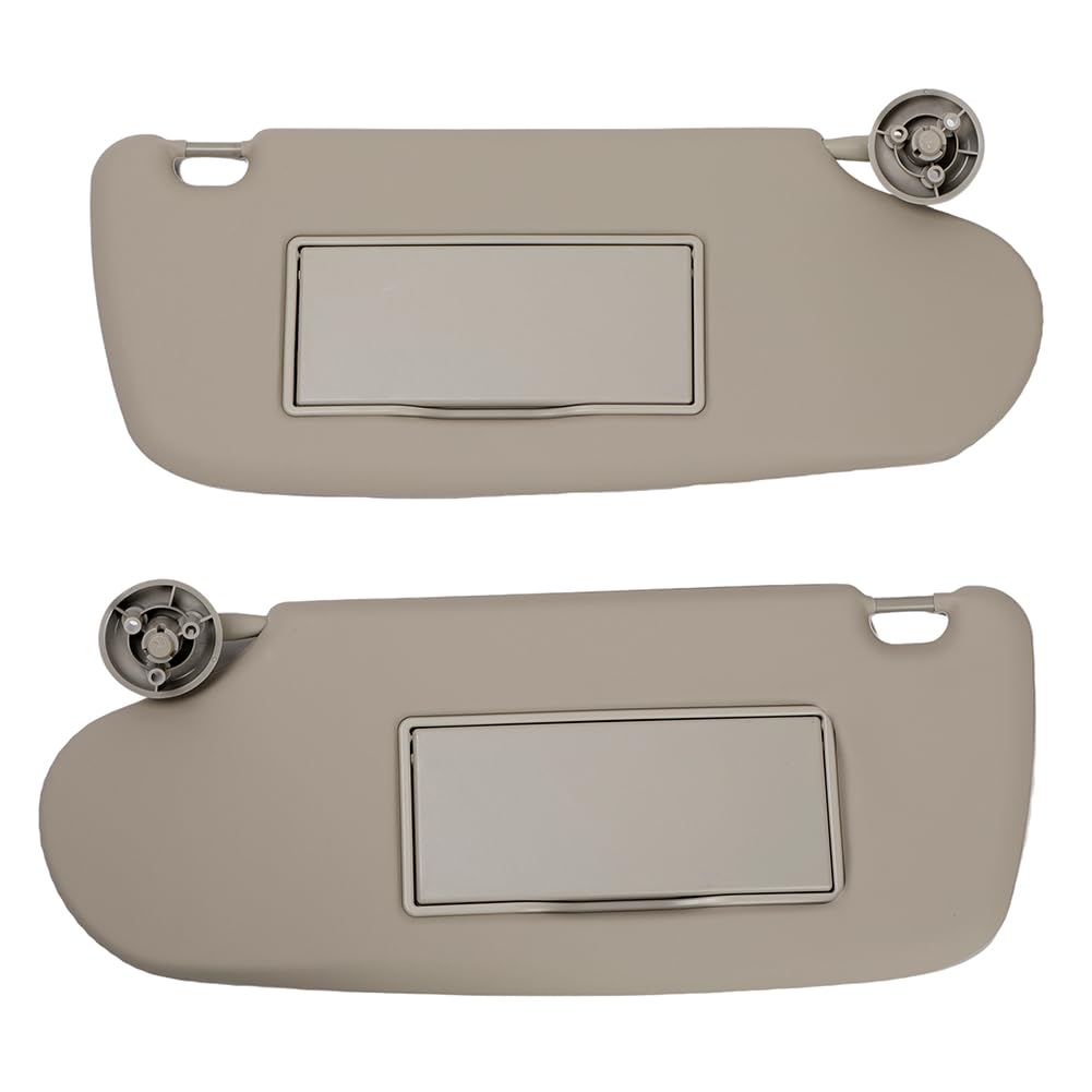 Left Driver & Right Passenger Side Sun Visor with Mirror Sunvisors Replacement for Ram 1500 2500 3500 2002 2003 2004 2005 2006 2007 2008 2009 02 03 04 05 06 07 08 09 Beige