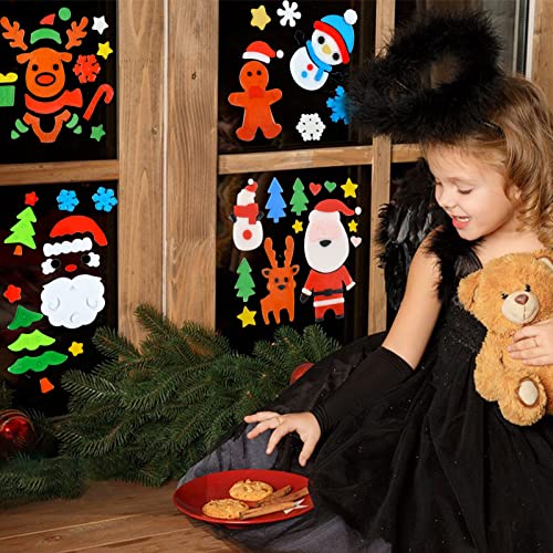 Chnaivy Christmas Gel Clings,6 Sheets Christmas Decorations Gel Window Clings For Kids, Gel Window Stickers Decals For Christmas Indoor, Room And Kids Party Decor #TOP5