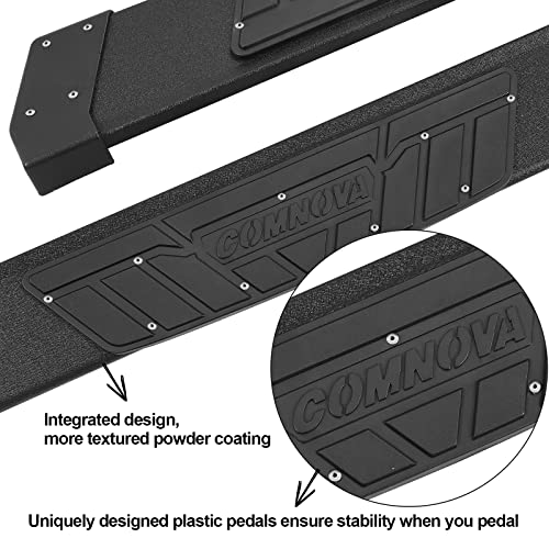 Comnova Running Boards Side Steps Compatible With 2015-2022 Chevy Colorado Crew Cab. 6.5 Inches Heavy Textured Powder Step Bars Rock Sliders. Truck Side Steps Nerf Bars Made With Aluminum Alloy. #TOP7