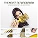 COCCO Aura Vent Boar Brush | Vented Dual-Curved Design for Faster Drying, Effortless Detangling & Shine, Boar + Nylon Bristles, Ergonomic Comfort Handle for Wet & Dry Hair Styling - Yellow