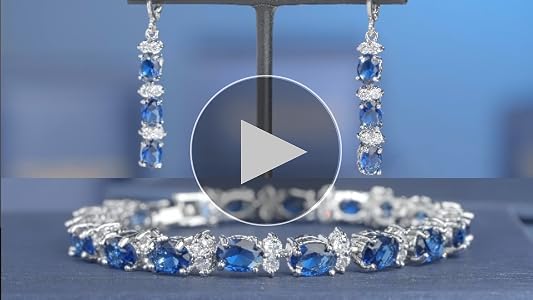 アクセサリー emils jewellery TENNIS BRACELET BLUE Tennis bracelet blue sapphire | Luxury Mens bracelet Online Shop