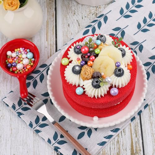 Image of Dot Sprinkles for Cake Decorating, 7.8oz Rainbow Pearl Sprinkles 4 Sizes Mix for Cake Cupcake Cookie Baking Donuts Ice Cream Toppings