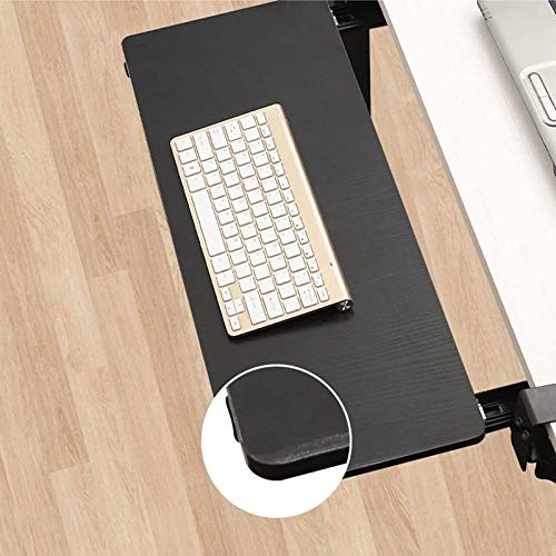 Oversized Tastaturauszug, Schreibtisch Ausziehbar,Tastaturhalterung Ausziehbare Mit Verstellbar Höhenbereich,stanzfrei Stark Und Robust,