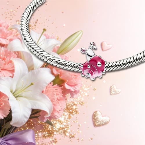 Image of Mom Family Charms Bead for Bracelets and Necklaces Jewelry Charm for Women Valentine Mother's Day