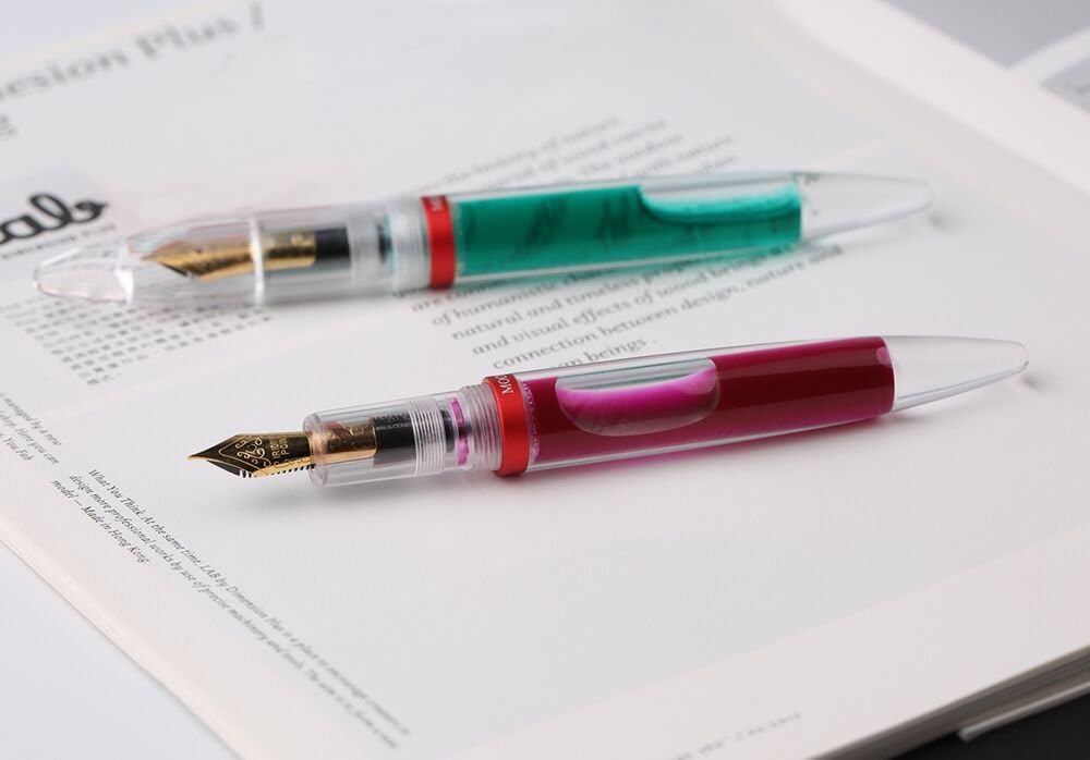Fountain Pen ;Eye Dropper Filling; Clear Transparent Acrylic Demonstrator; Huge Ink Capacity; Extra Fine Nib; Pocket Pen Gift Set