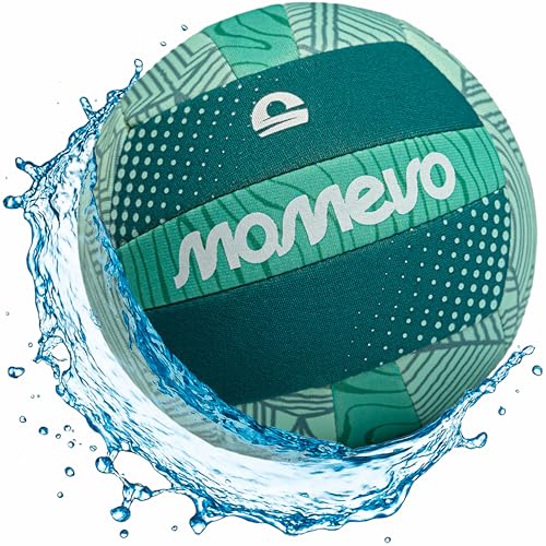Momevo Beachbuddy Neopren Wasserball - Weicher Kinderball Größe 2 (Ø15cm) - Kleiner Kinderfußball ab 1 Jahr für draußen (Jungle Nur Ball)