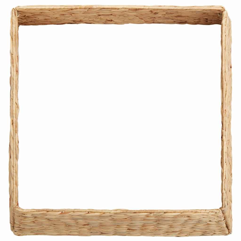 Collare per albero di Natale marrone in giacinto d'acqua, 70 x 70 x 28 cm, copertura rotonda per albero di Natale e gonna per albero di Natale, con tappetino per coprire e proteggere il
