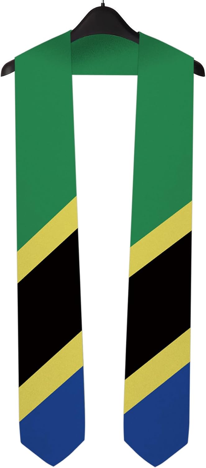 National Graduation Sash/Stole International Study Abroad Unisex Country Flag Graduation Sash image 3