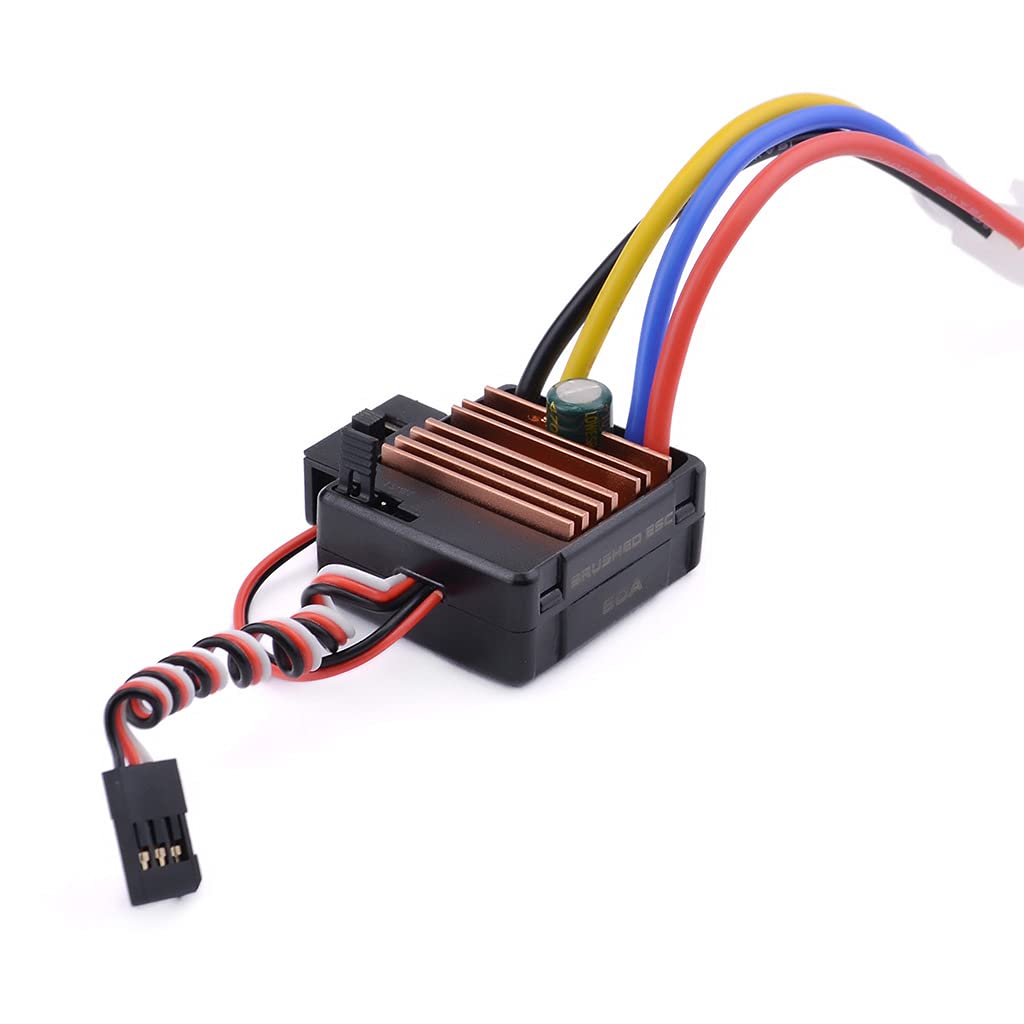 DollaTek 60A Brushed ESC angled view