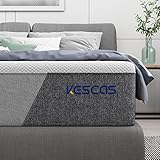 Kescas 12 Inch Spring Hybrid Queen Mattress -Bamboo Charcoal Cooling Gel Memory...