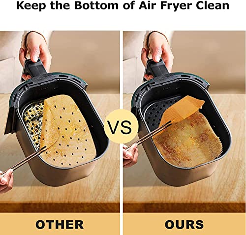 Air Fryer Liners For Ninja,Paper Air Fryer Liners Disposable,Power Xl Air Fryer Liners 8.6''*5.5'',Air Fryer Disposable Paper Liner For Ninja Dz201 Dz401 #TOP4