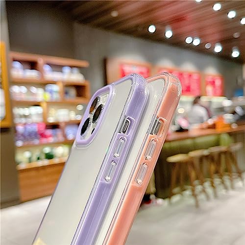 Coque iPhone 12 Pro transparente rose avec cordon bandoulière et protection caméra - 4