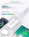 Multi Plug Outlet Extender, 6 Electrical Outlet Splitter with 3 USB Ports(2 USB C), Power Strip Multiple Wall Outlet Adapter Expander for Home Office Travel Cruise College Dorm Room Essentials, White