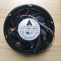 Ventilador 48V CYRMZAY Ventilador Compatible para Delta THB1748BG 48V 5.80A 17CM 17251 4-PIN cooling Ventilador