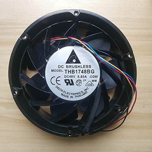 CYRMZAY kompatibel für Delta THB1748BG 48V 5.80A 17CM 17251 4-PIN cooling Lüfter Cover