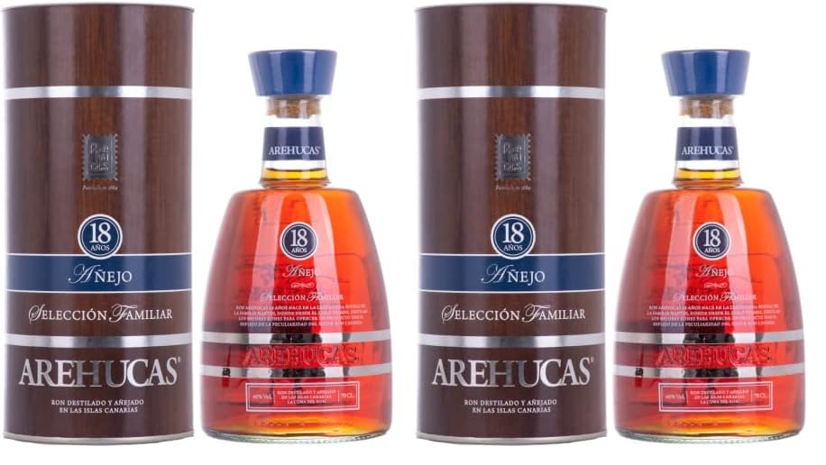 Ron Arehucas 18 Años Añejo Reserva Especial 40% Vol. 0,7l in Giftbox (Paquete de 2)