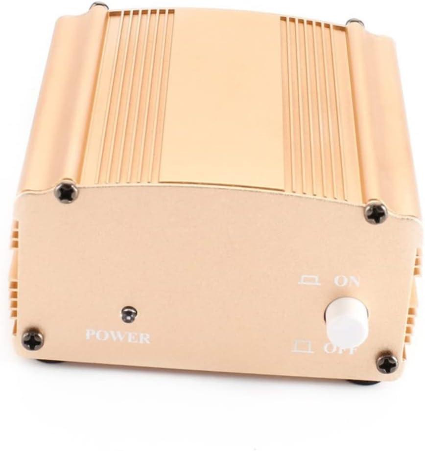 Dc Supply USB Input for Condenser Microphone Computer Recording and Broadcasting Golden Color USB Dc Supply for Professional Mic Use