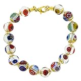 Auténtico: auténtico cristal de Murano de alta calidad hecho a mano en Venecia, Italia. ÚNICO: Cada pieza está elaborada íntegramente a mano utilizando técnicas ancestrales de fabricación de vidrio. No hay dos piezas exactamente iguales.