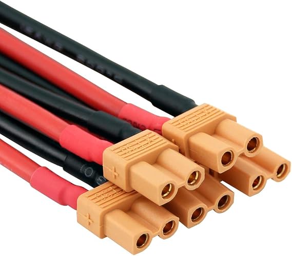 5 قطع XT30 / XT-30 موصلات نسائية مع 10 سم 16awg Wire for Turnigy / Zippy ( BDHI-19 )