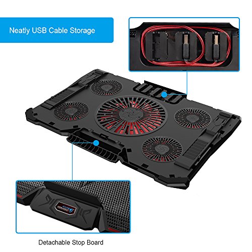 ELUTENG Laptop Cooling Pad 5 USB Fan