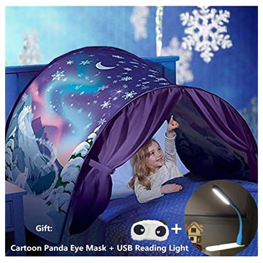 Tienda De Campaña Para Cama Infantil,Carpa De Ensueño, Carpa Para Cama,Carpa Cojin Molon，Carpa Para Niños,Carpa Para Niños Plegable Mágica De Invierno,Navidad Y Regalos De Cumpleaños (nieve)