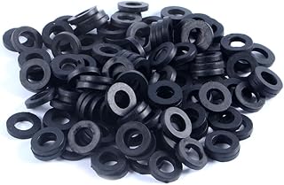 Schläfer 183315 | Juego de juntas para aireador M24 x 1 grifo agua baño y cocina, juntas hidráulicas de goma plana para reducción M24 (i) x h 2,8 mm – Paquete de 50 unidades