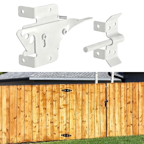 Quincaillerie en acier inoxydable avec crochet de verrouillage stable M blanc - 7