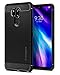 Spigen Rugged Armor LG G7 Case/LG G7 ThinQ Case with Flexible and Durable Shock Absorption with Carbon Fiber Design for LG G7 ThinQ (2018) - Black