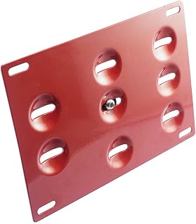 Tow Hook License Plate Screw On Mount Bracket Compatible with Volkswagen Beetle Jetta or Audi TT (Red)