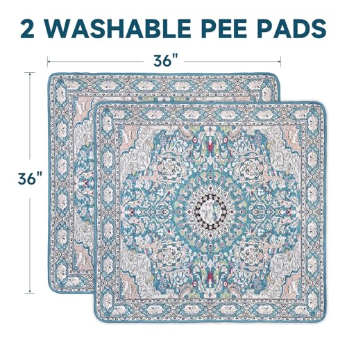 Washable Pee Pads for Dogs 2 Pack, Puppy Pads with Pheromones, 2026 Upgraded PuppyPad 36" x 36" Waterproof Non-Slip Reusable Puppy Pad with Fast Absorbent,Leakproof Whelping Pads for Pet Housebreaking by YOSEPATI - Image 4