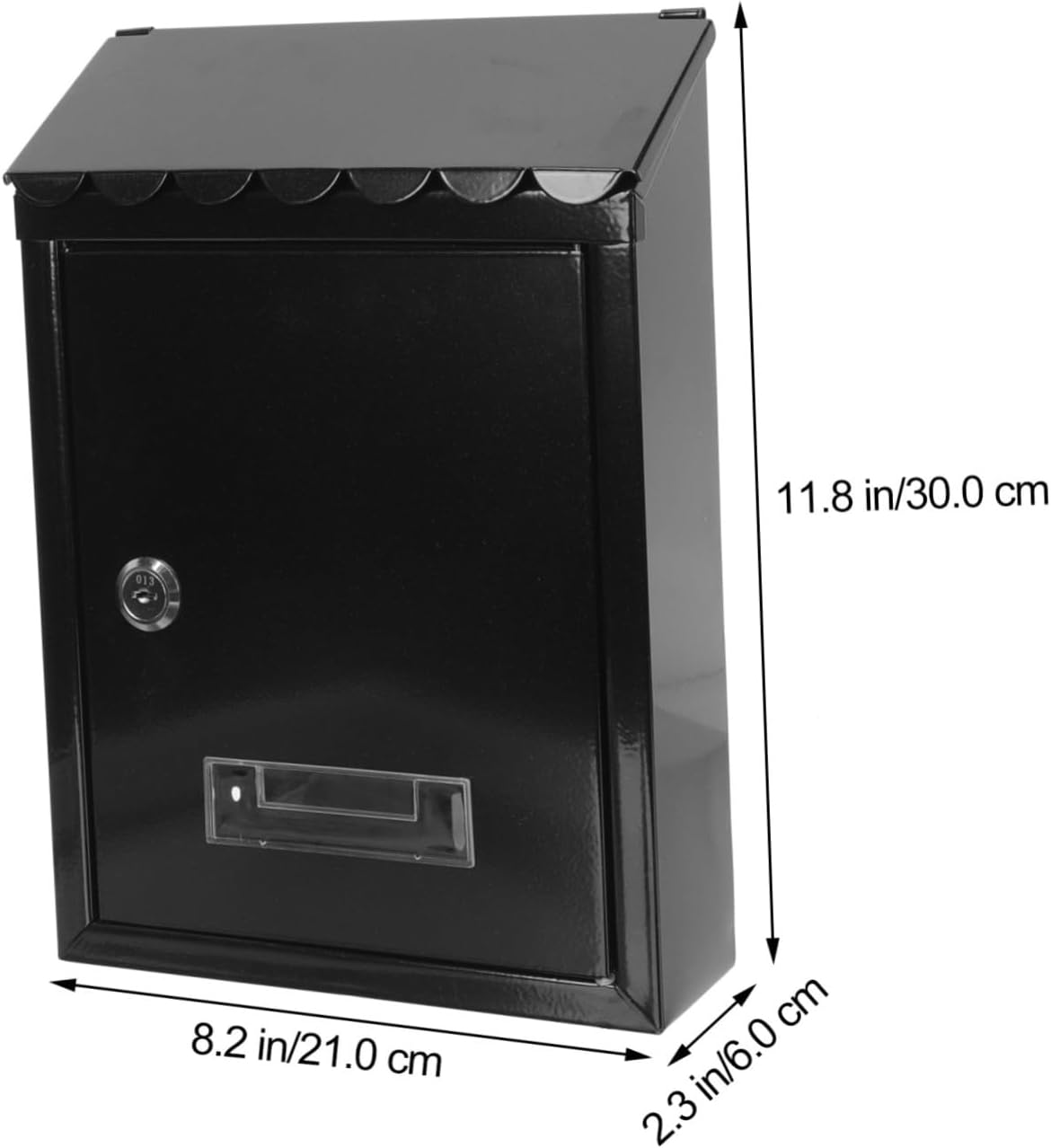 Uonlytech Vintage Lockable Wall Mount Mailbox European Style Metal Post Box with Key Lock Weatherproof Retro Letter Box for Home and Office Easy Installation and Secure Outdoor Use