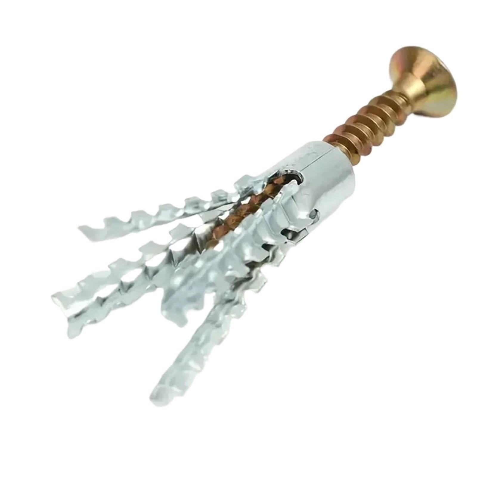 Pernos De Expansión 10/200 juegos de tornillos autorroscantes tubo expansión Metal, tapón perforación, anclajes pared hormigón, sujetadores(100 Sets)
