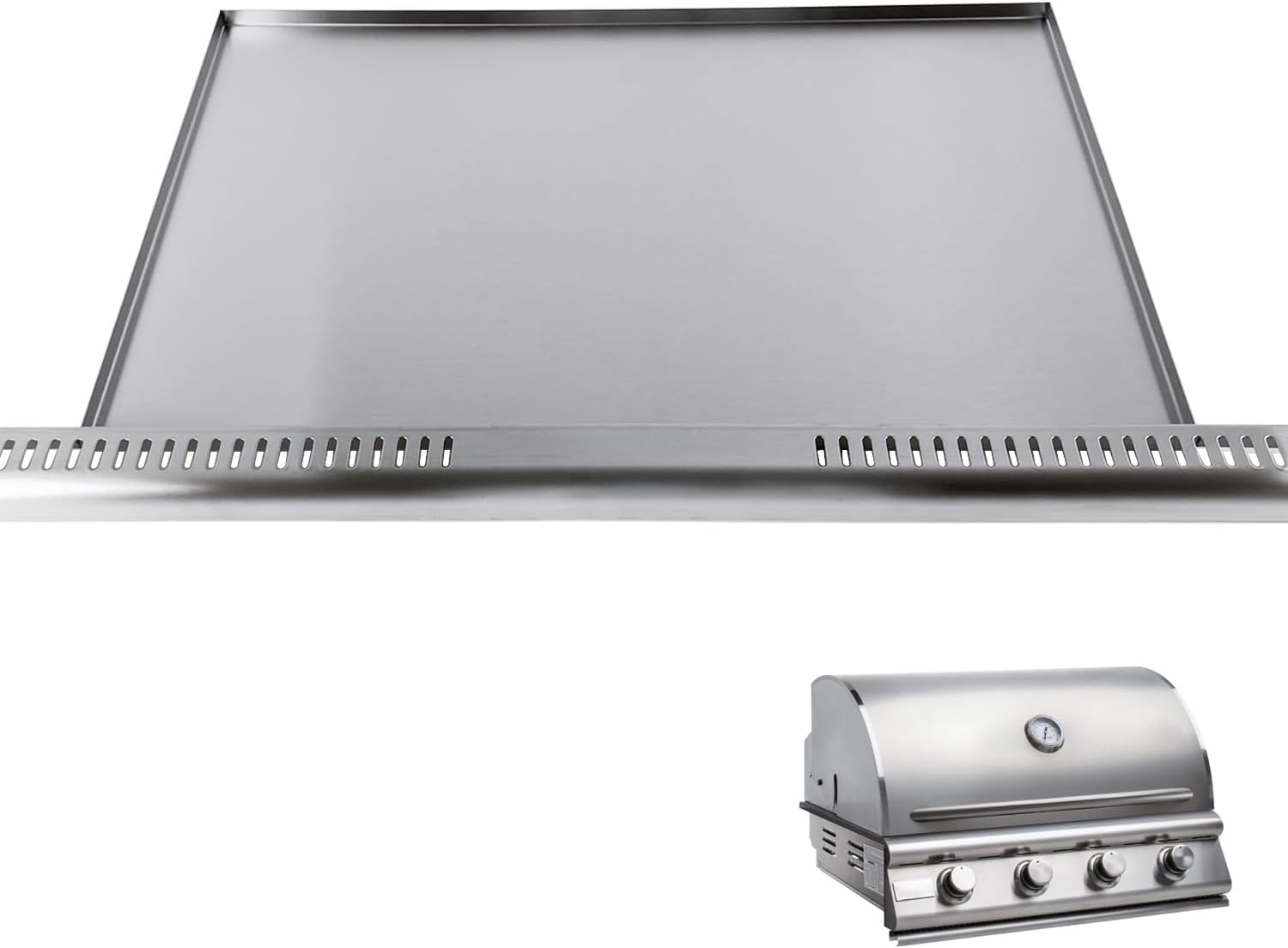 Grill Grease Tray Replacement for Blaze 32 Inch 4 Burner Grill, 304 Stainless Steel BBQ Drip Pan Replacement Parts for BLZ-4LBM/LTE